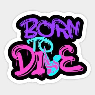 Funny Springboard Diving Quote Girls Diver Gift Sticker